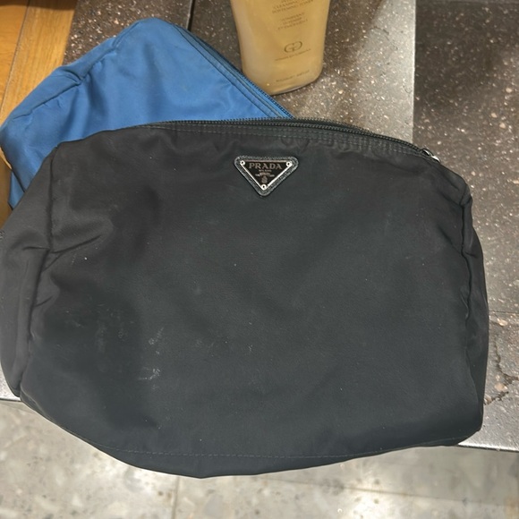 Prada nylon large black pouch - Picture 1 of 4